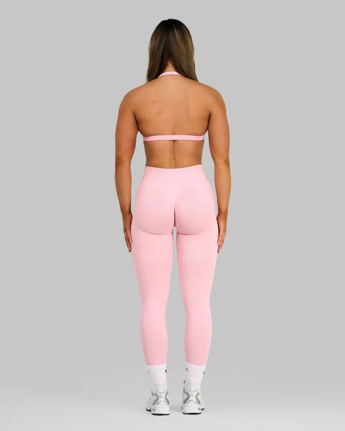 Atenea - Leggings sculpting de tiro medio con frunce - Rosa