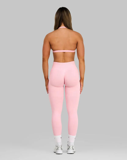 Atenea - Leggings sculpting de tiro medio con frunce - Rosa